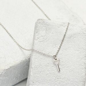 NWT The Giving Keys Silver Mini Key Necklace